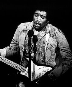 RIFFTASTIC: Jimi Hendrix has been voted as having creatd the best guitar riff of all time.