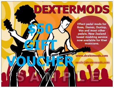 $50 DEXTER MODS GIFT VOUCHER - Click to see larger image